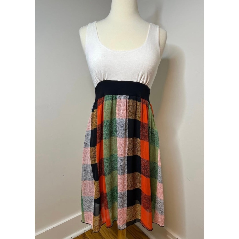 Modcloth Ventti Sleeveless‎ Plaid Dress